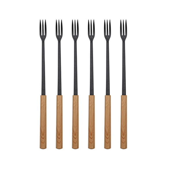 Käsefonduegabeln „Wood“ 6er-Pack