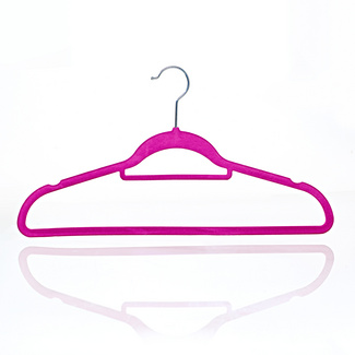 Klappbarer Kleiderbügel aus Kunststoff mit Clips – 19 Clips – Dunkelblau -  Polen, A-Ware - Großhandelsplattform