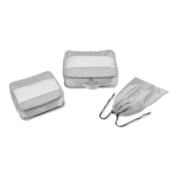 Koffer-Organizer-Set mit Kleidertaschen und Schuhbeutel, 3-tlg.
