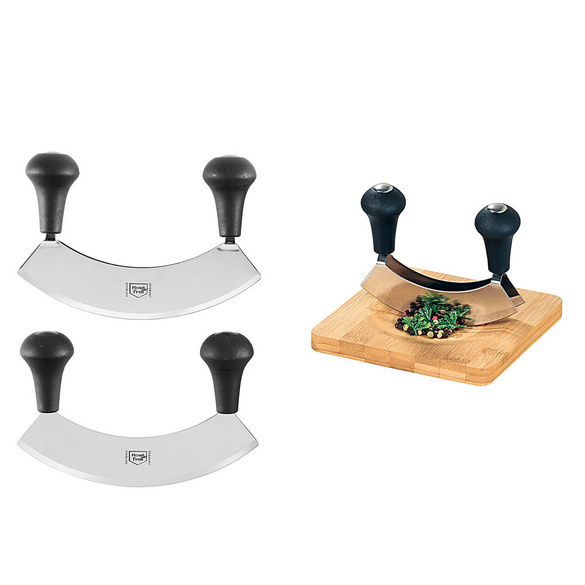 Kräuterschneidebrett + Wiegemesser