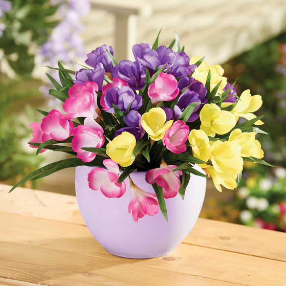 Kunstblume Krokusse 3er-Set