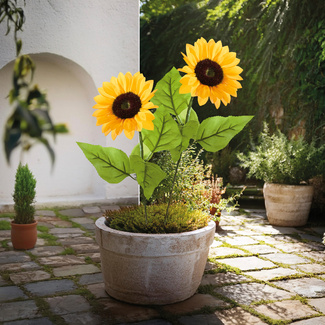 Kunstblumenzweig Sonnenblume 50 cm Kunstblumenzweig Sonnenblume 50 cm
