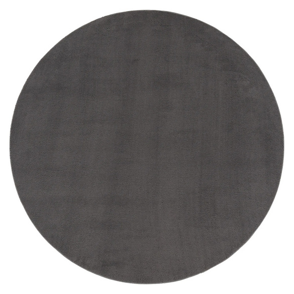 Kurzflor-Teppich CADIZ 630 Anthrazit Rund