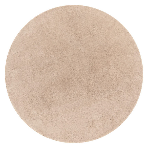 Kurzflor-Teppich CADIZ 630 Beige Rund