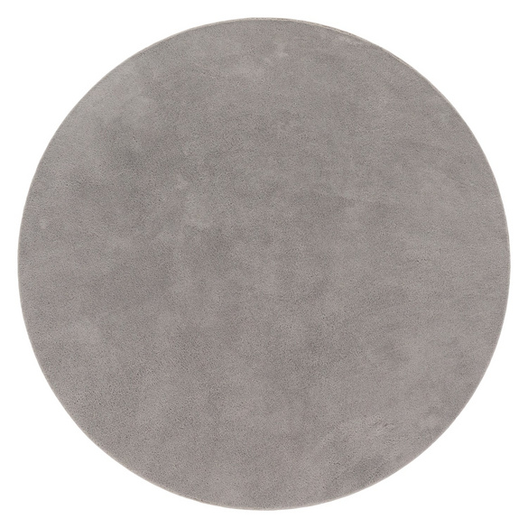 Kurzflor-Teppich CADIZ 630 Grau Rund