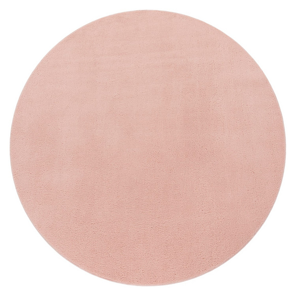 Kurzflor-Teppich CADIZ 630 Rosa Rund