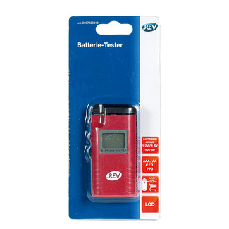 LCD Batterie-Tester für AAA–D & Knopfzellen REV RITTER LCD Batterie-Tester für AAA–D & Knopfzellen REV RITTER