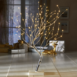 FHS LED Lichterbaum Set mit 3 Bäumen weiß 144 LED (12735377) ab 21,99 €