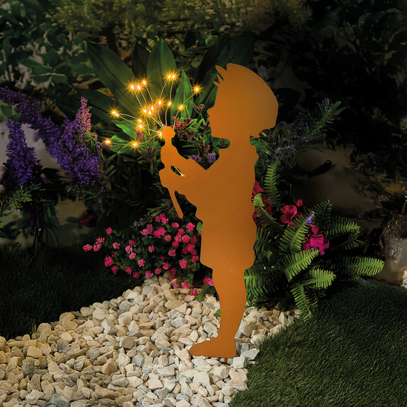LED-Gartenstecker "Junge"