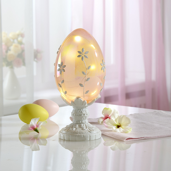 LED-Glasei mit Fuß orange Eldo
