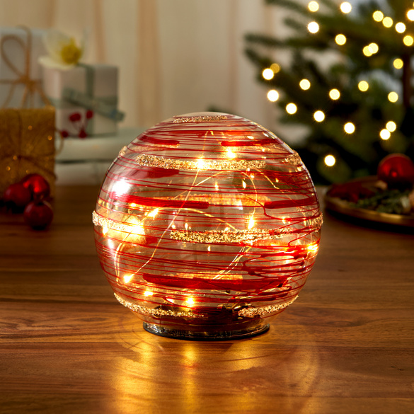 LED-Glaskugel Weihnachtsdeko Ø 15 cm