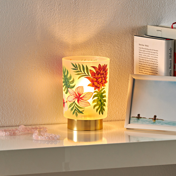 LED-Glasleuchte "Hibiskus" Eldo