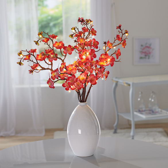 LED-Kirschblumenzweig rosa 2-tlg