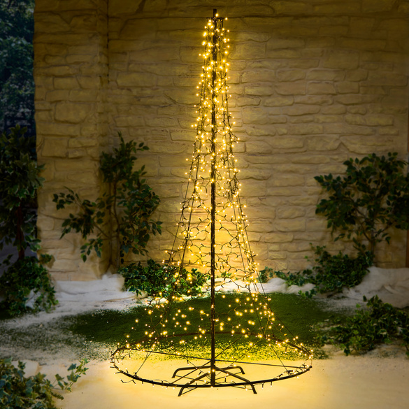 LED-Lichterbaum 180 cm mit Glitzereffekt
