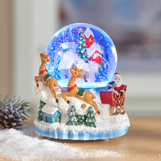 LED-Schneekugel mit Musik LED-Schneekugel mit Musik