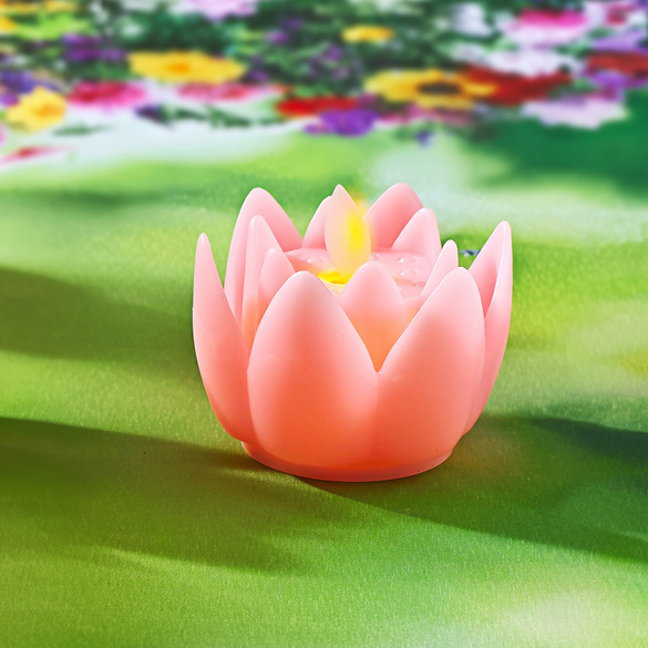 Pagen LED Teelicht "Blüte" rosé