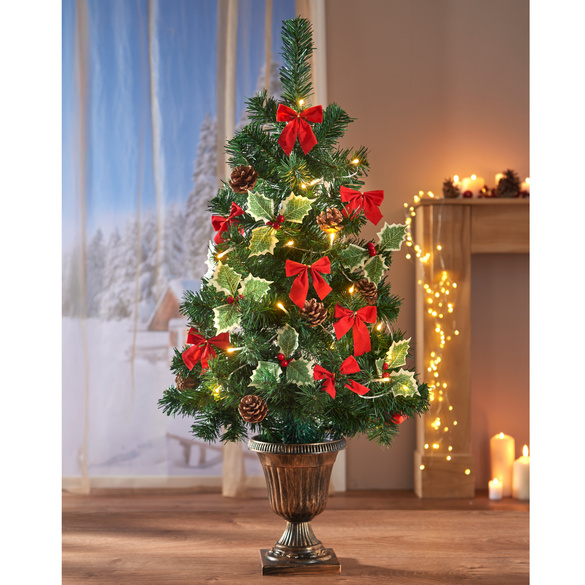 LED-Weihnachtsbaum 92cm hoch in Kelch-Ständer