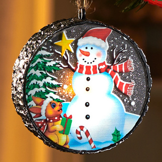 LED-Weihnachtskugel "Schneemann" Eldo LED-Weihnachtskugel "Schneemann" Eldo