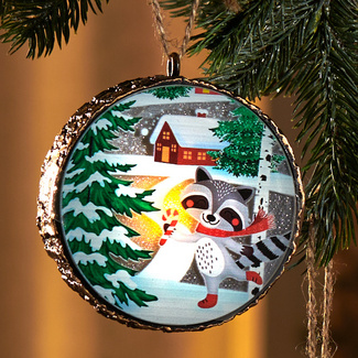 LED-Weihnachtskugel "Winterwald" Eldo LED-Weihnachtskugel "Winterwald" Eldo