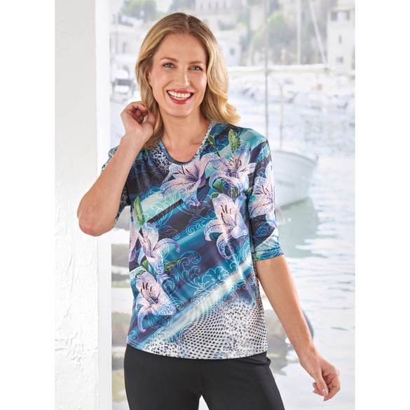 Langarm-Shirt "Lilien" Amélie di Santi