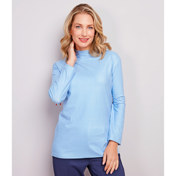 Langarmshirts weiß-marine-blau 3er-Set Amélie di Santi