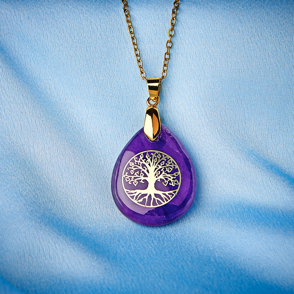 Pagen Lebensbaum-Kette " Amethyst"
