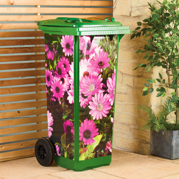 Mülltonnenaufkleber "Gerbera" 3er-Set