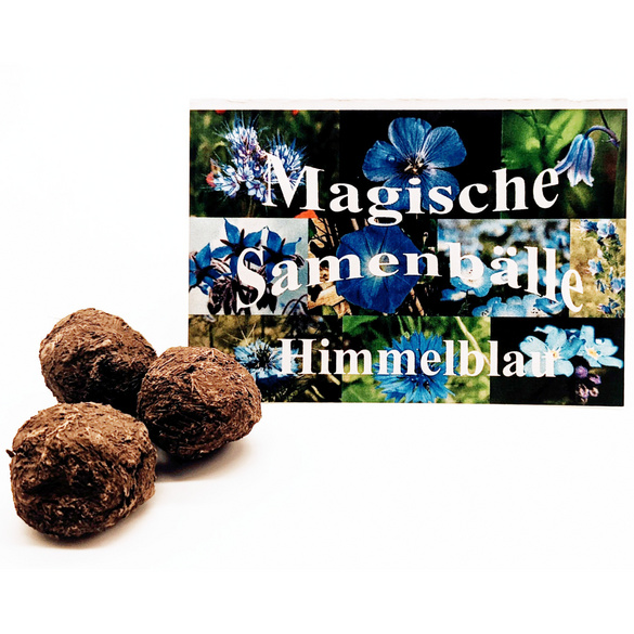 Magische Samenbälle "Himmelblau", 3er-Set