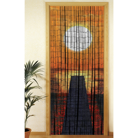 Bambusvorhang Sonnenuntergang, 90 x 200 cm