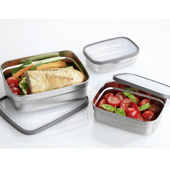 Lunchboxen Edelstahl, 6-teilig, Brotdosen