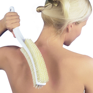 Maximex Massagebürste mit Naturborsten, passt sich der Körperform an Maximex Massagebürste mit Naturborsten, passt sich der Körperform an