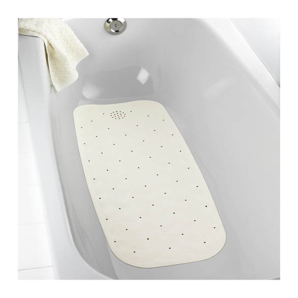 Wanneneinlage Natur-Kautschuk Beige, 37 x 90 cm
