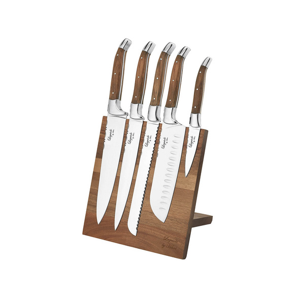 Messerset 5-tlg. Laguiole mit Magnetblock