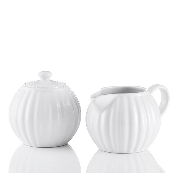 Milch- & Zucker-Set „Luxe“ 2-tlg. weiß