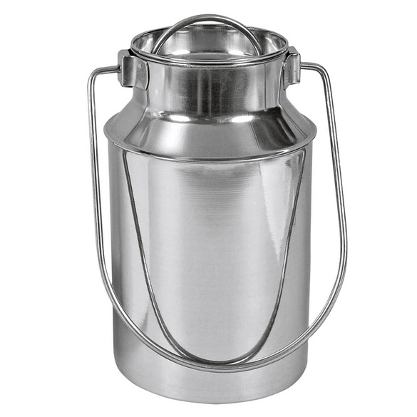 Milchkanne 1 l mit Tragegriff & Deckel
