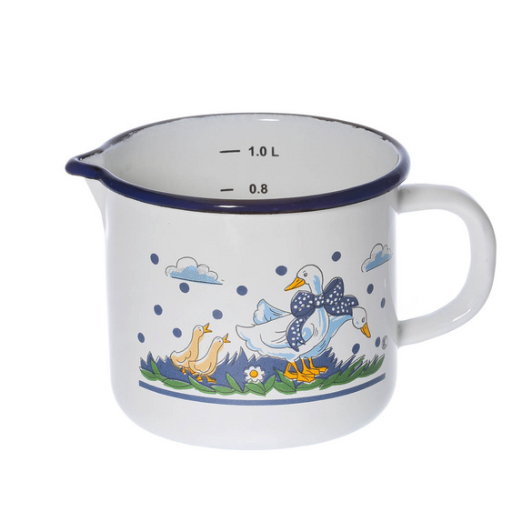 Milchtopf Ø 12 cm mit Ausguss Gänseglück
