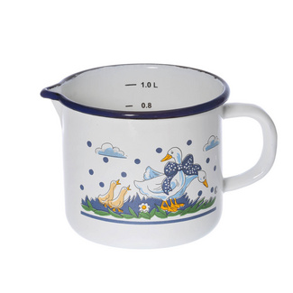 Milchtopf Ø 14 cm mit Ausguss Gänseglück KARL KRÜGER Milchtopf Ø 14 cm mit Ausguss Gänseglück KARL KRÜGER