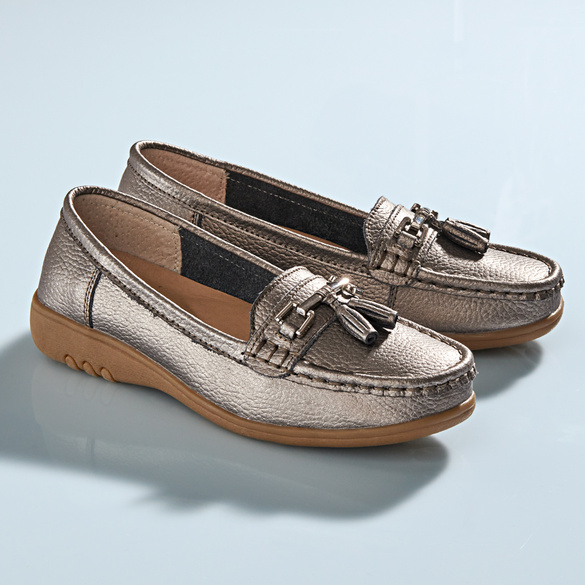 Mokassin "Cruise" grau-metallic