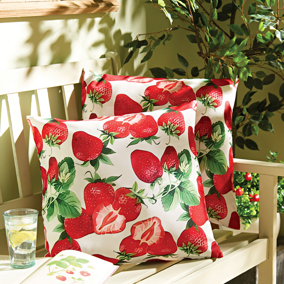 Outdoor-Kissen "Erdbeere"
