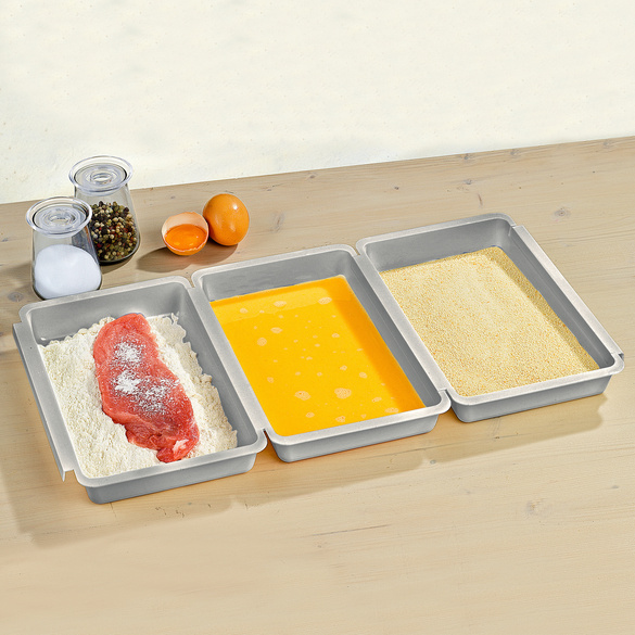 Panierschalen Set 3-tlg. silber