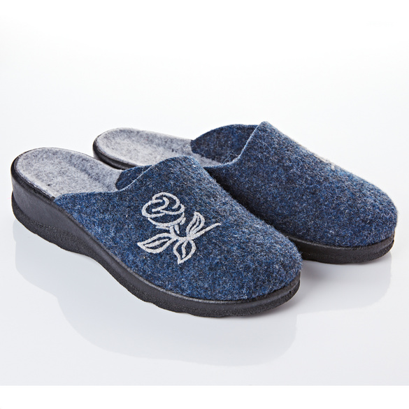 Pagen Pantoffel "Cara" blau