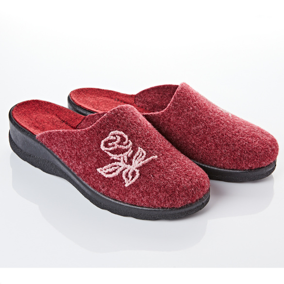 Pagen Pantoffel "Cara" bordeaux