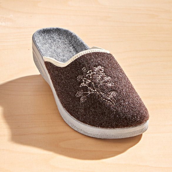 Pagen Pantoffel "Cara" dunkelbraun