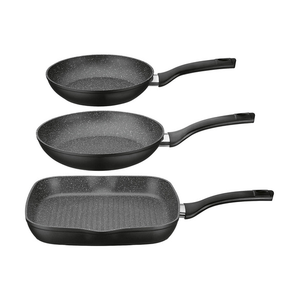Pfannen-Set „Gourmet“ 3-tlg. mit Antihaftversiegelung