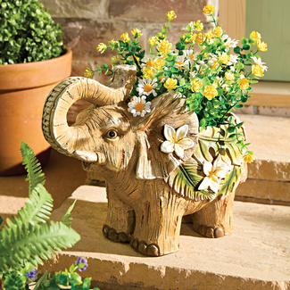 ECYC Elefantenliebhaber Figuren – Keramik-Dekopärchen Für Wohnzimmer, Regal & Als Geschenk