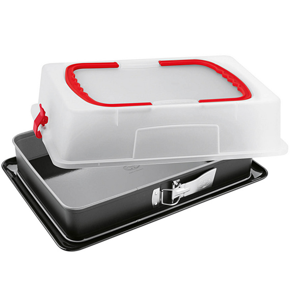 Rechteck-Springform Back-Idee 38 x 25 cm mit Haube