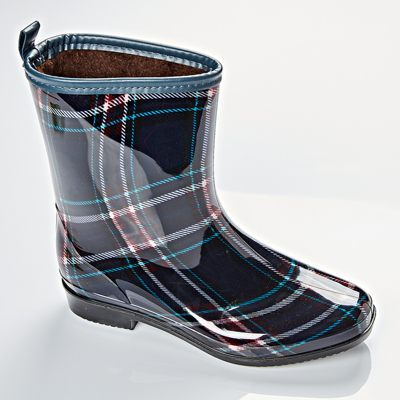 Pagen Regenstiefel Karo blau