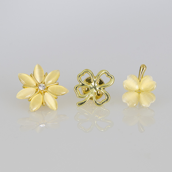 Schmuck-Verschlüsse "Blüten 3er-Set