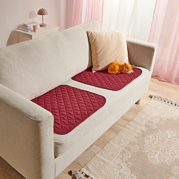 Sitzschoner burgund 2er-Set Eldo