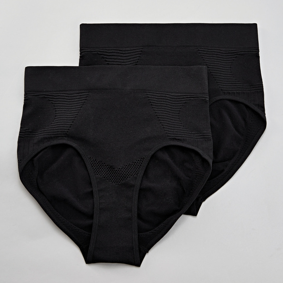 Slimming-Slips schwarz, 2er-Set